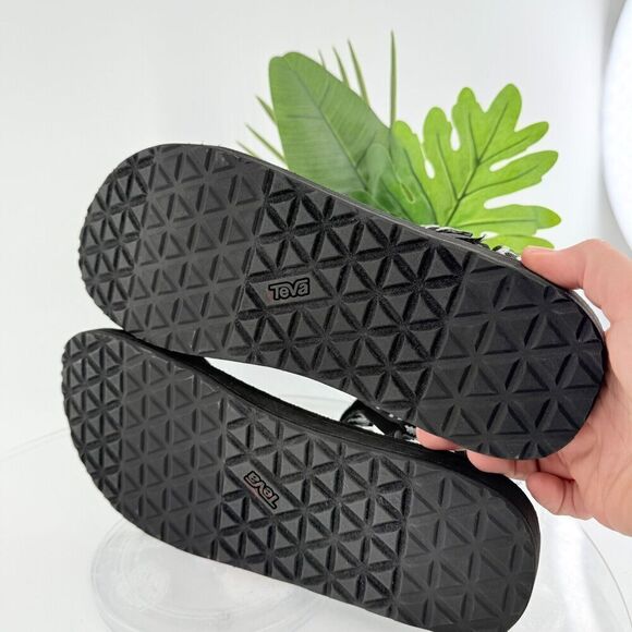 Teva Mens Original Universal Sandal Size 13 Black Gray Nylon Adjustable - Picture 15 of 16